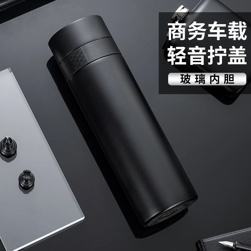 新款高硼硅玻璃内胆保温杯男女便携办公室水杯男家用中药泡茶杯子