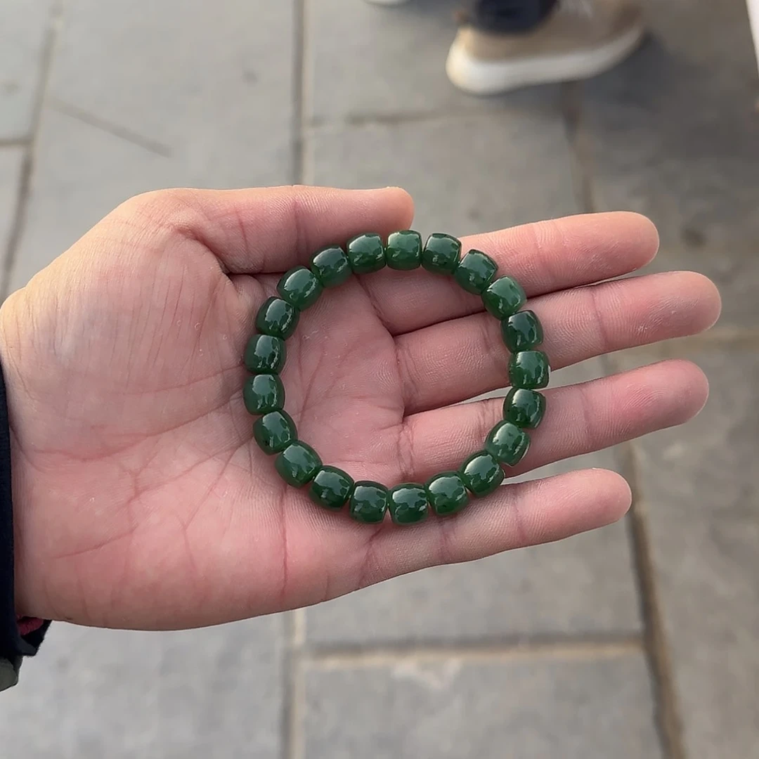 【闪购商品】和田玉手串未镶嵌碧玉手串