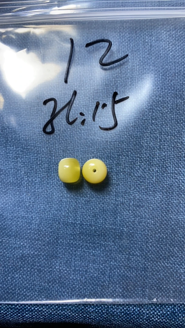 天然蜜蜡金白8老型