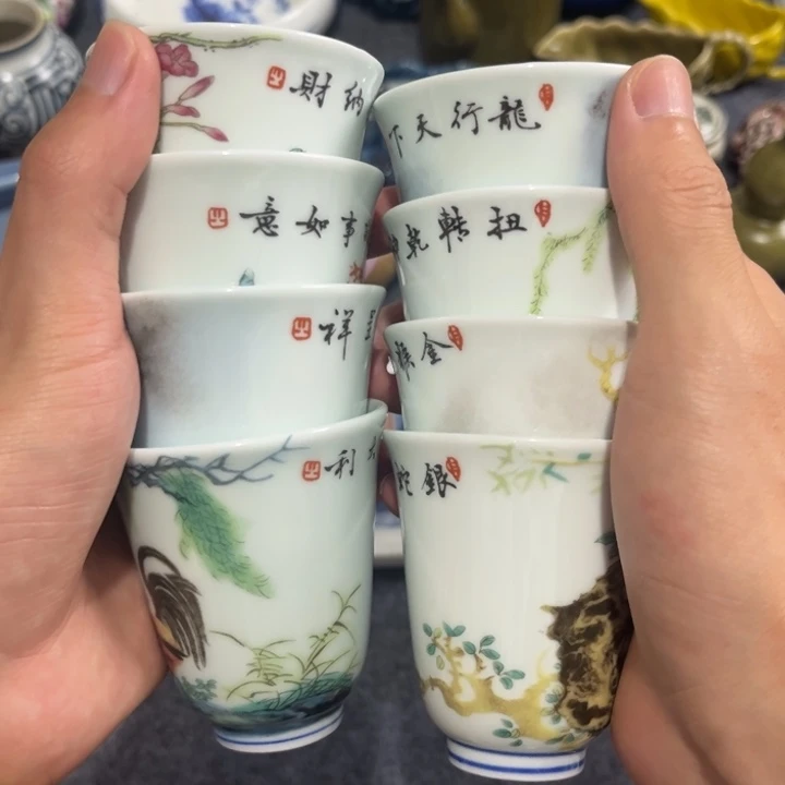 摆件景德镇陶瓷杯子