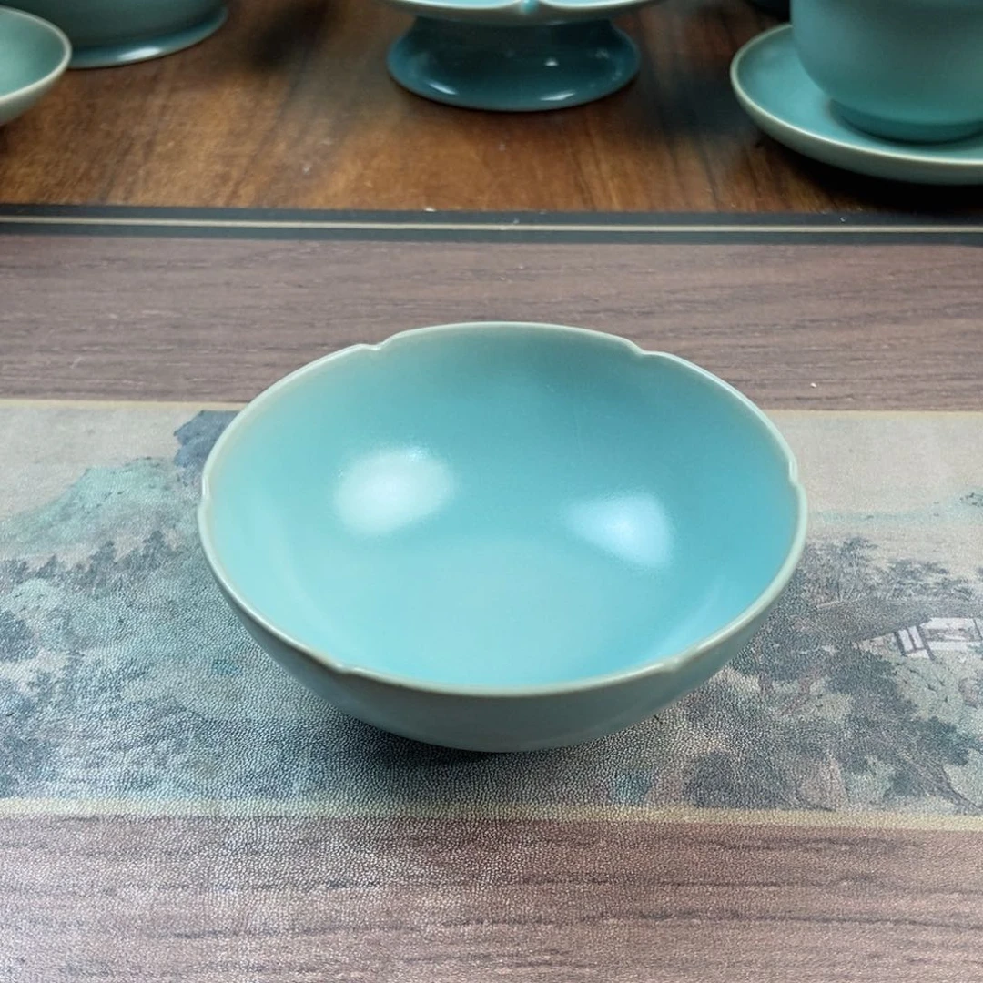 摆件陶原产地原矿汝瓷～茶器