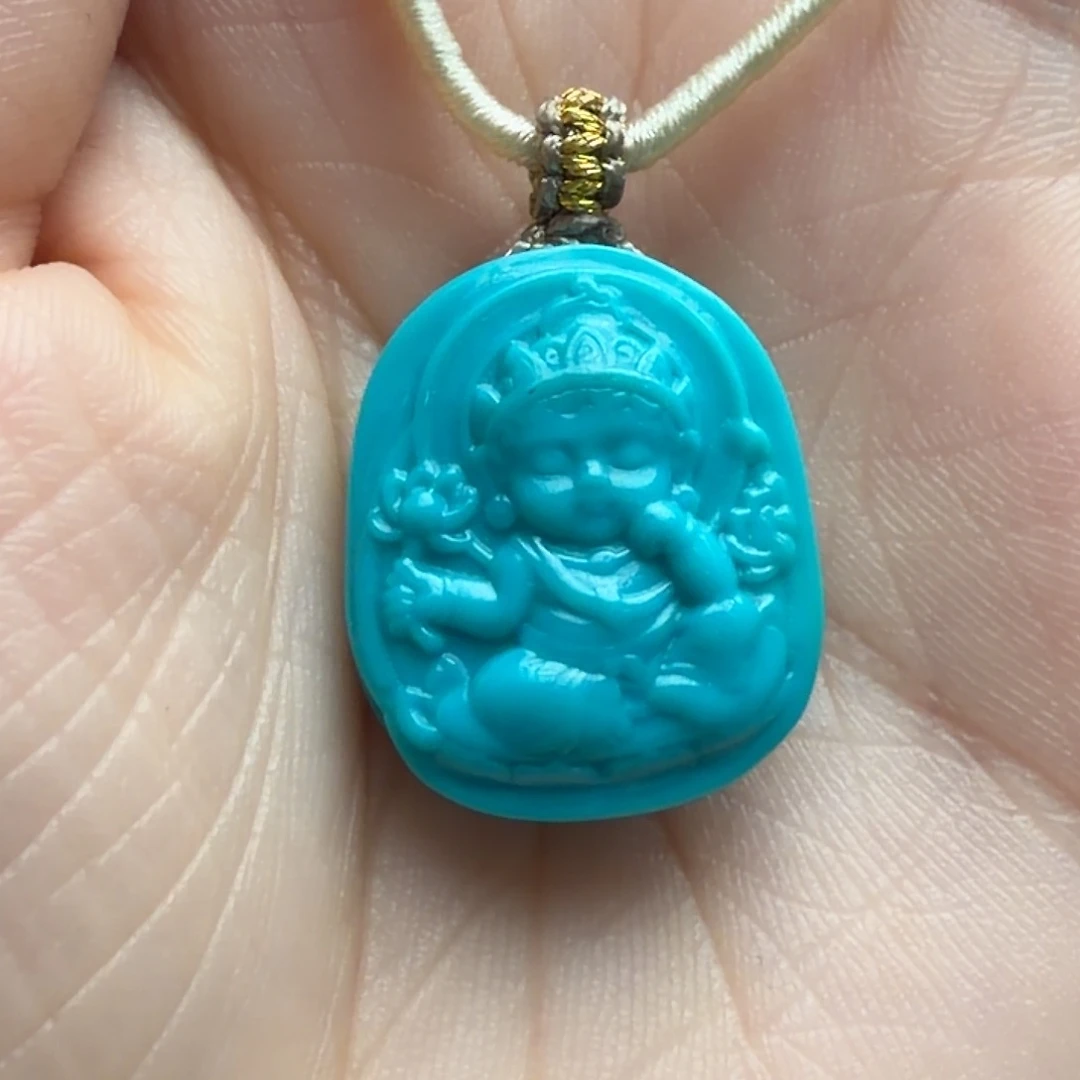 绿松石未镶嵌颈饰