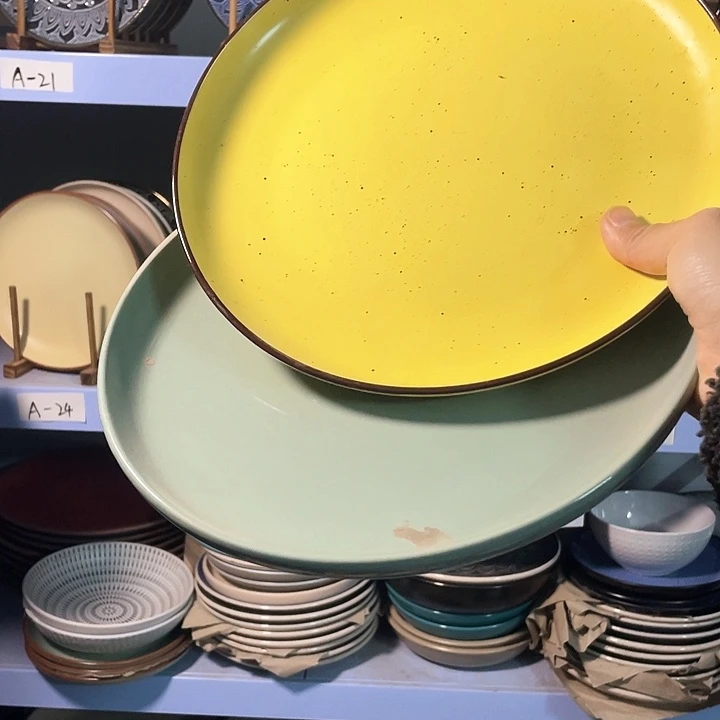 瓷2只高温釉下彩陶瓷餐具