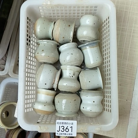 紫砂花盆361微瑕品口径3到4左右