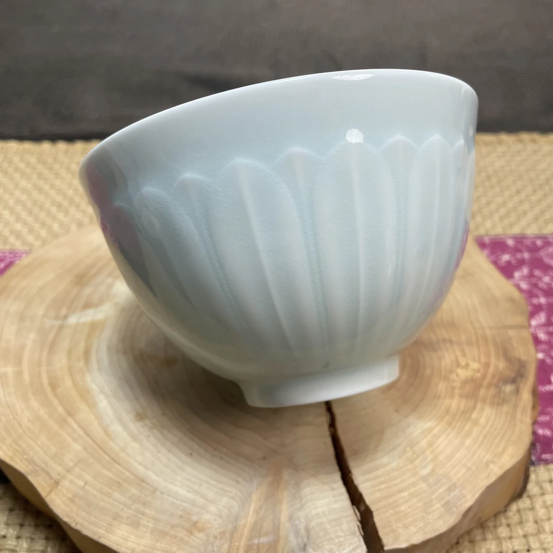 4.5寸玉泥莲花宝相碗口径11.5cm高度7cm（单只装）