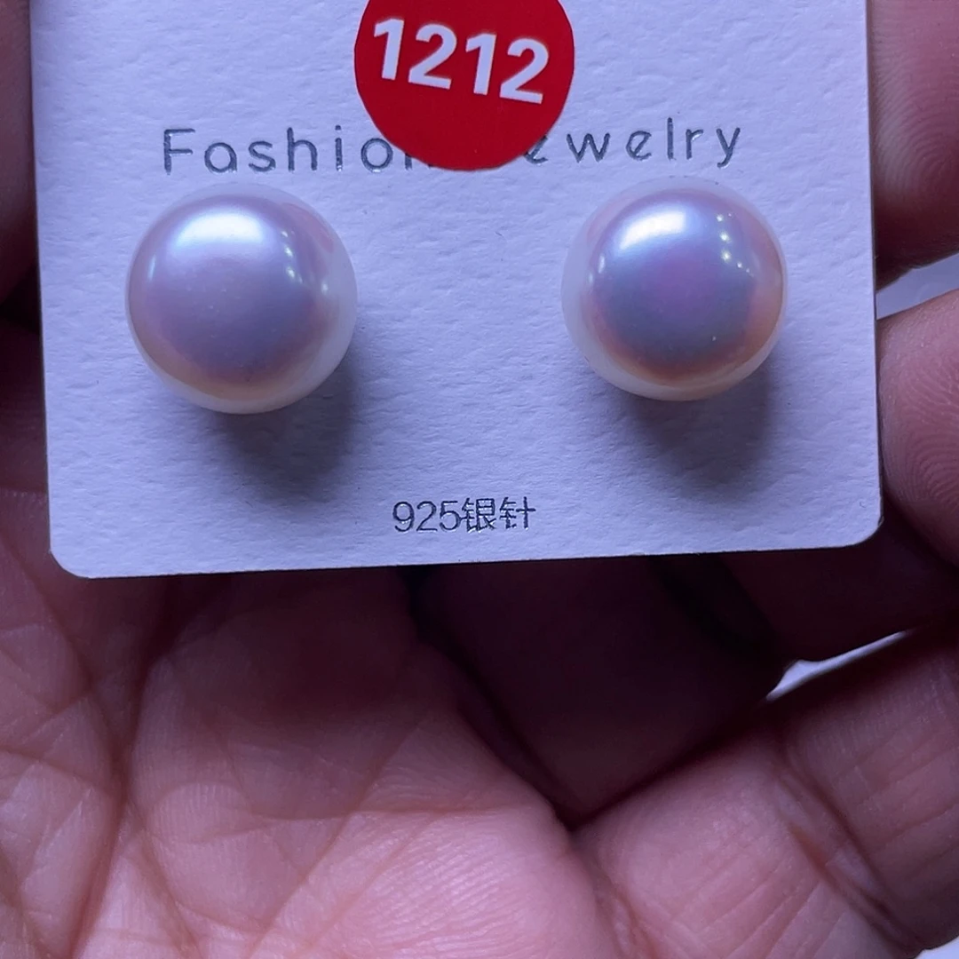 叫***呢银S925镶嵌耳饰淡水珍珠