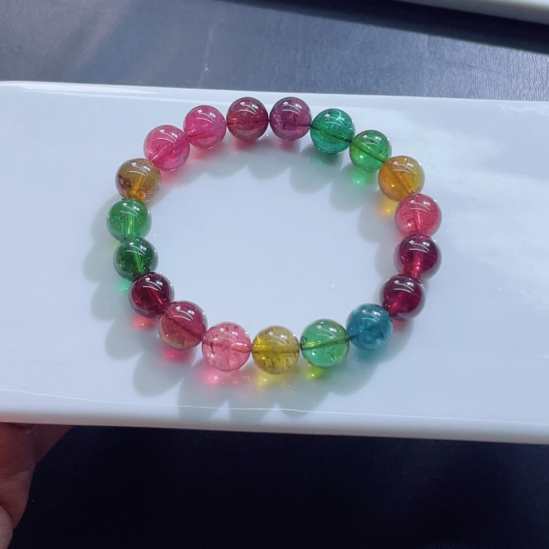 碧玺手链未镶嵌10.6mm左右