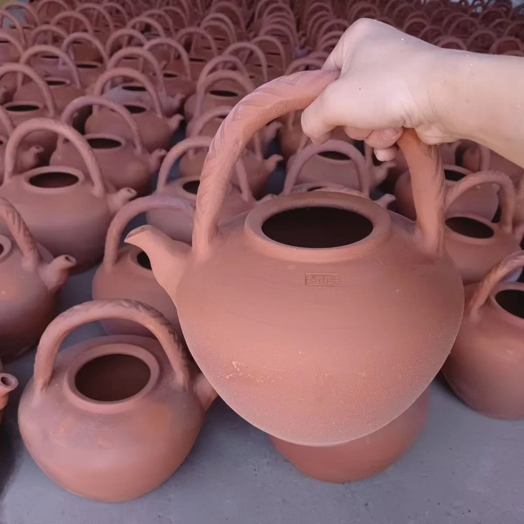 手工凉茶壶沿山头复古茶壶家用容量手工柴烧侯景炎砂锅专卖店湖北