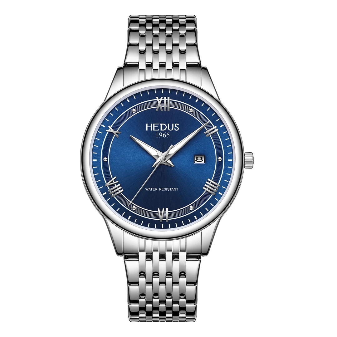 亨达时/HEDUS防水简约时尚单日历 男款腕表