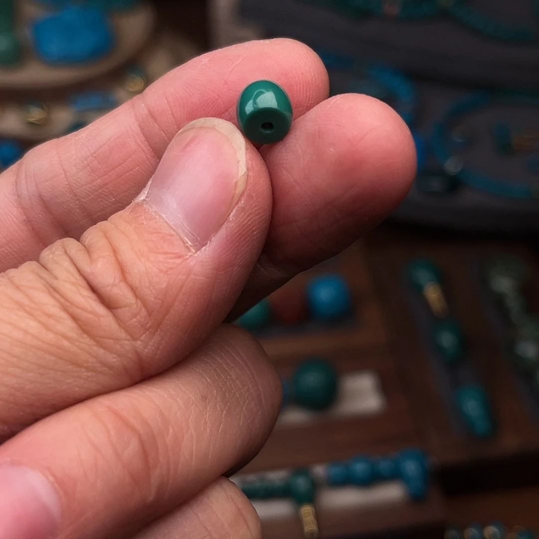 尔***炸绿松石未镶嵌绿松石手串