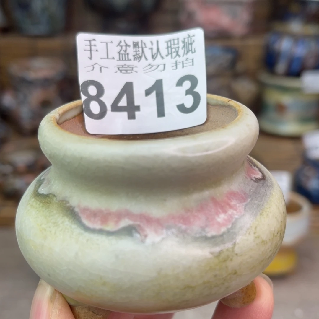 手工花盆默认瑕疵完美者勿拍
