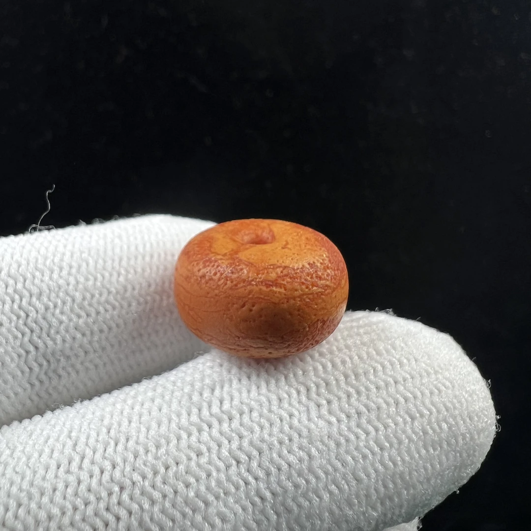 Y6515天然原矿蜜蜡 老蜡墩子 16*10mm抖音基地质检发货