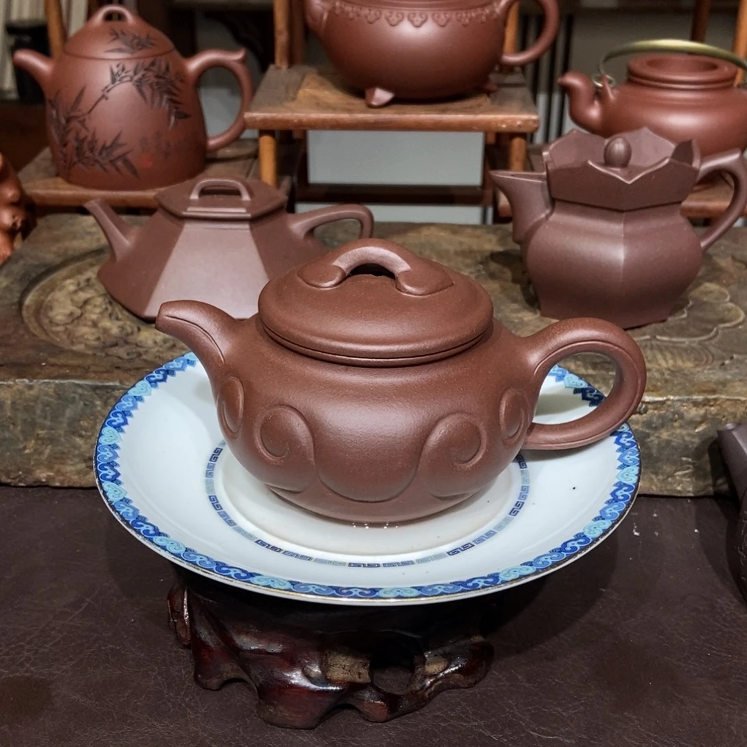 紫砂茶壶底槽清老母亲制作容量230