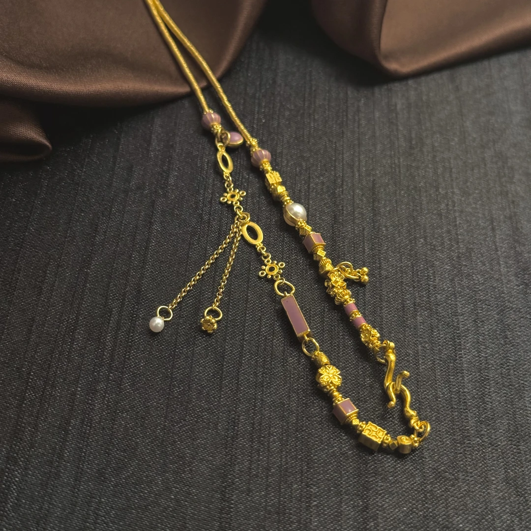 周蜜儿珠宝 足金999 【紫色万能链】