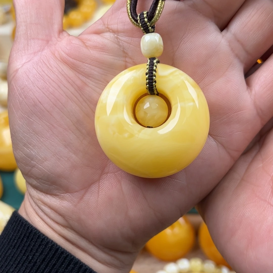 蜜蜡未镶嵌颈饰纯天然琥珀无优化