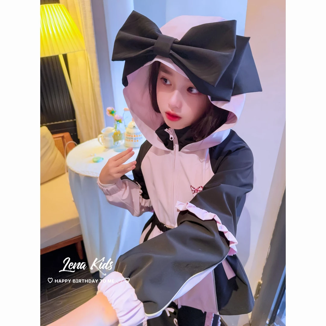 Lenakids【加厚摇粒绒绒防风防水户外冲锋衣】甜酷风高品质25091501