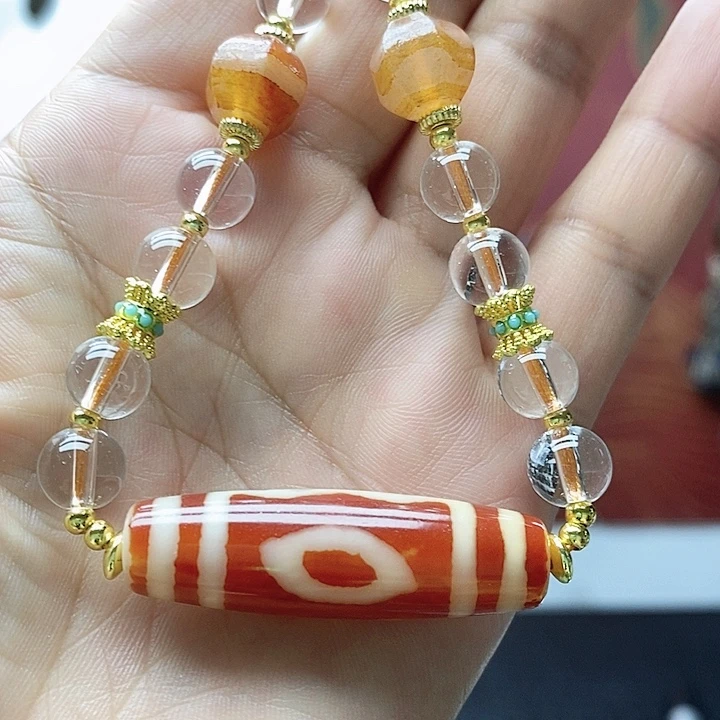 玛瑙/玉髓颈饰合金