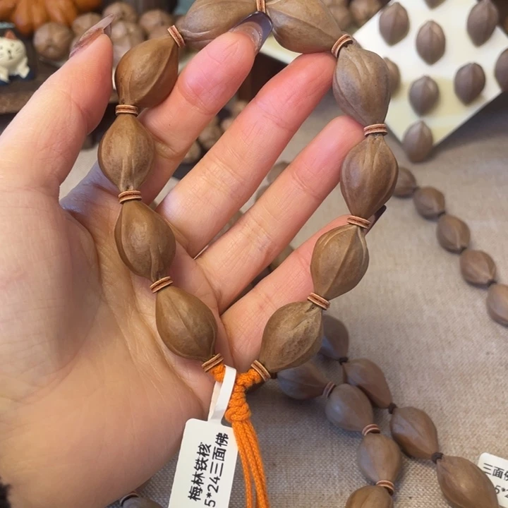 手串/手链橄榄核梅林铁核15.24头货三面佛
