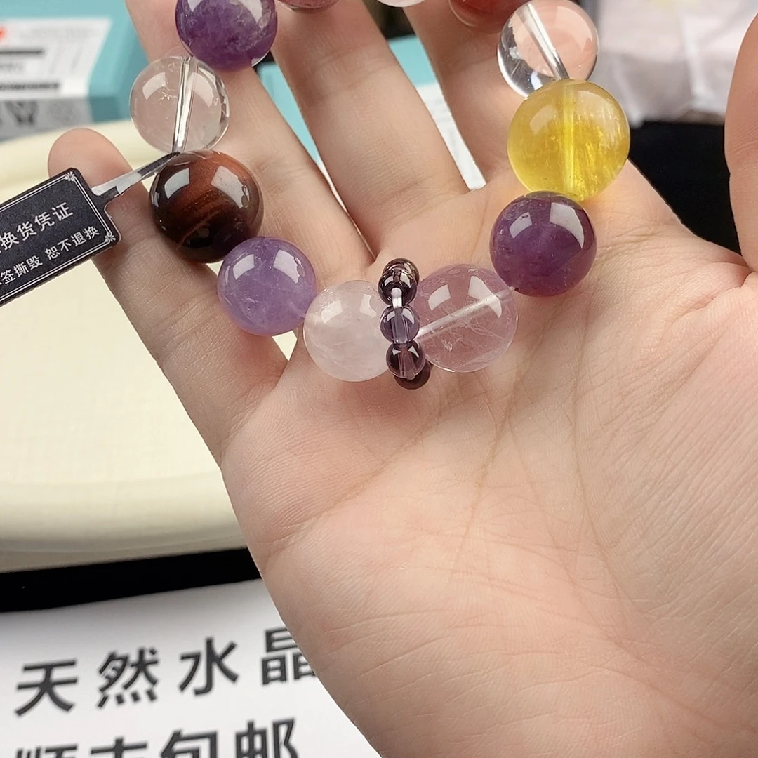 银S925镀金镶嵌手链水晶
