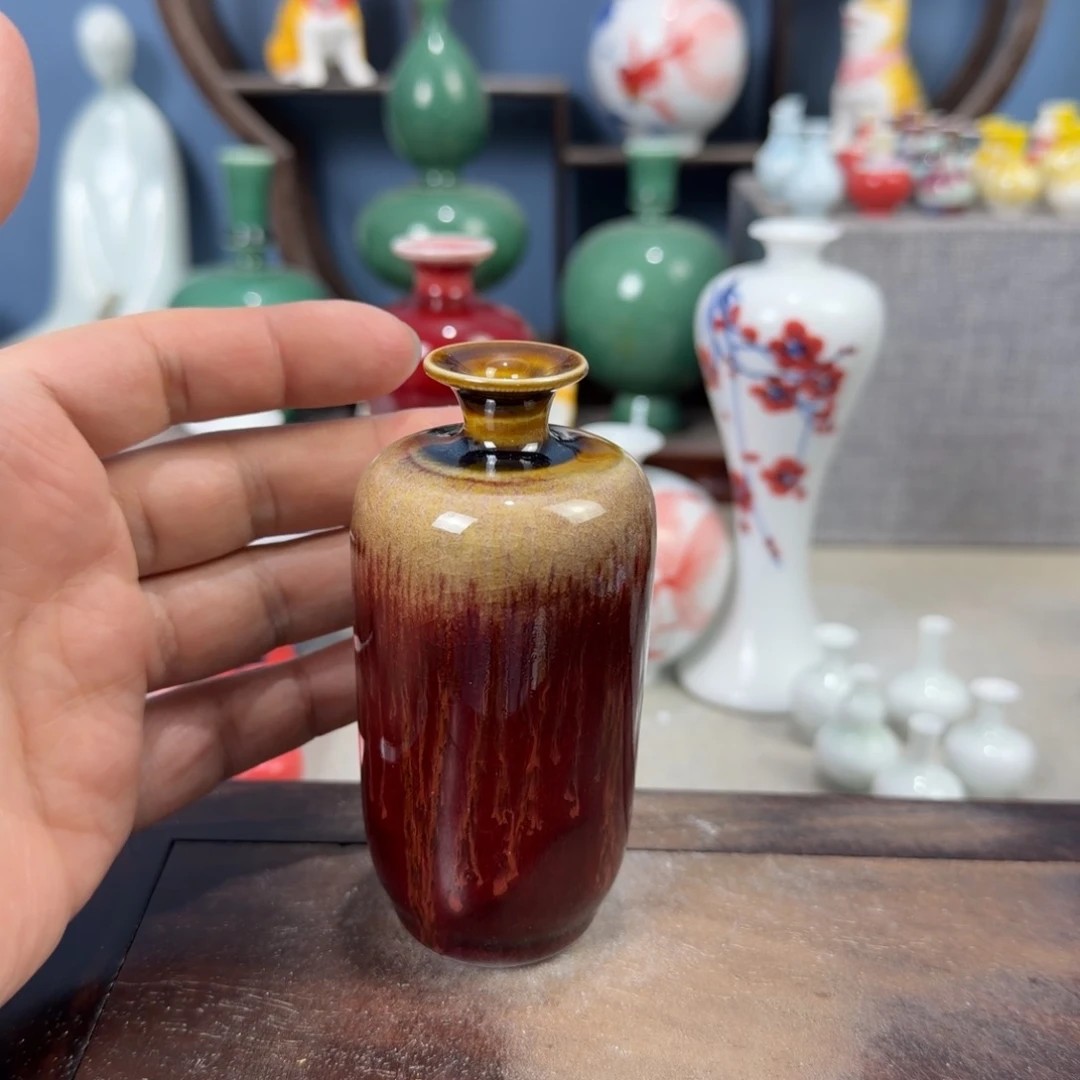 陶瓷手工小花器摆件