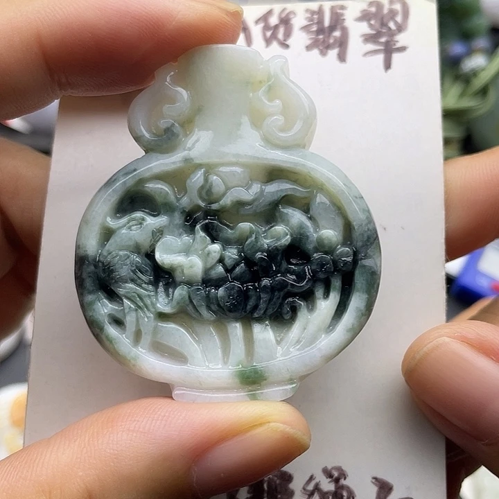 颈饰未镶嵌翡翠天然翡翠