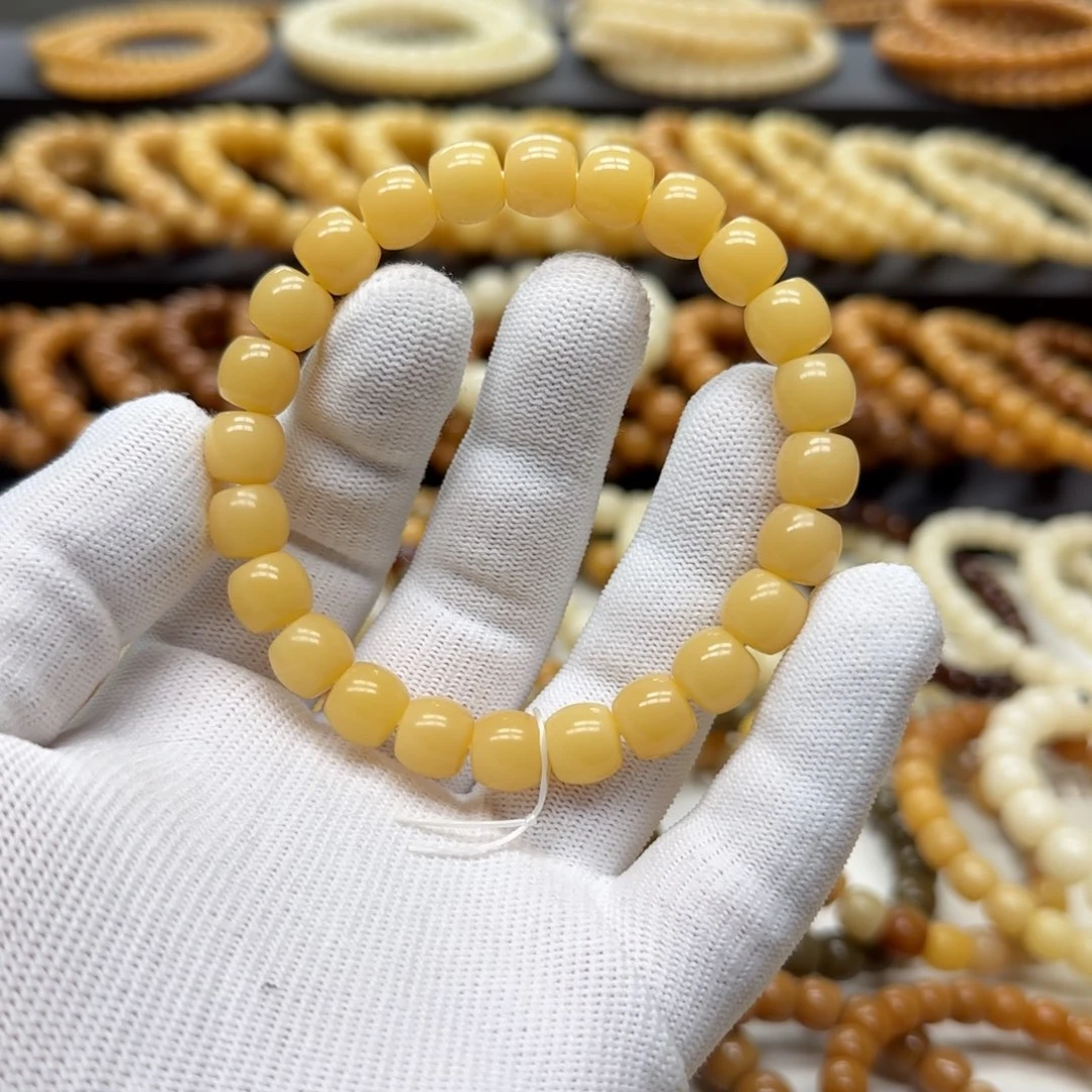 手串菩提根/象牙果9×10 鼓珠 10年 精工