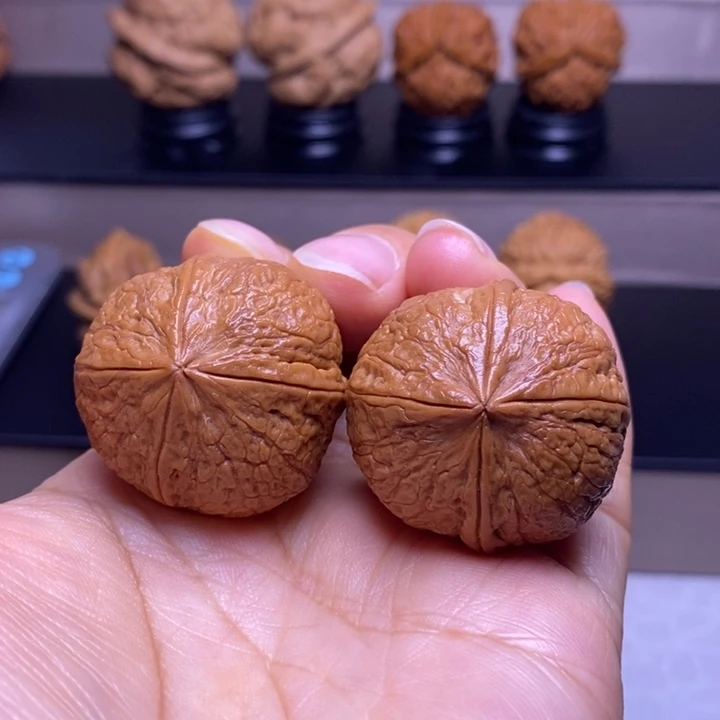文玩核桃把件骰子四楞60