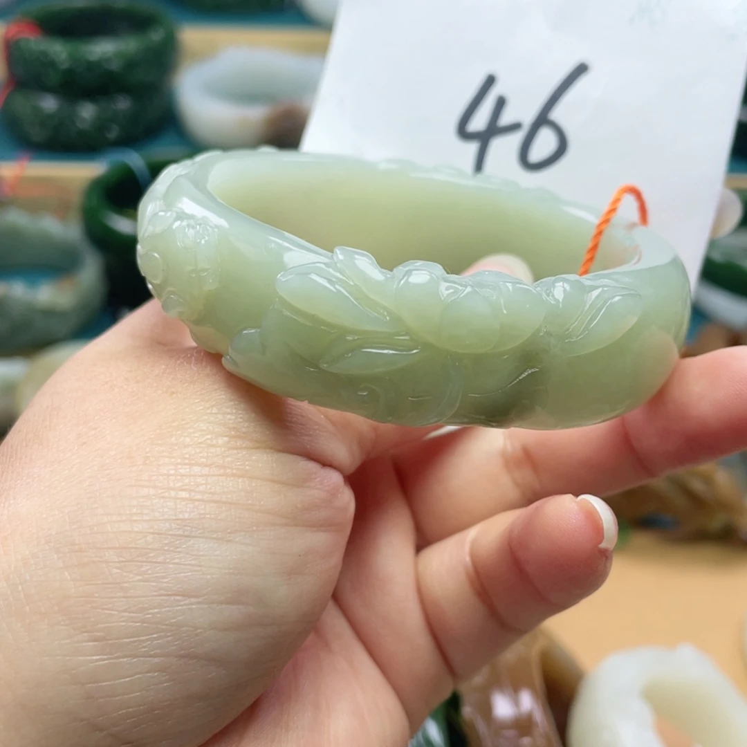 未镶嵌手镯和田玉圈口59