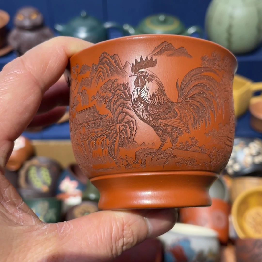 原矿紫砂手工主人杯