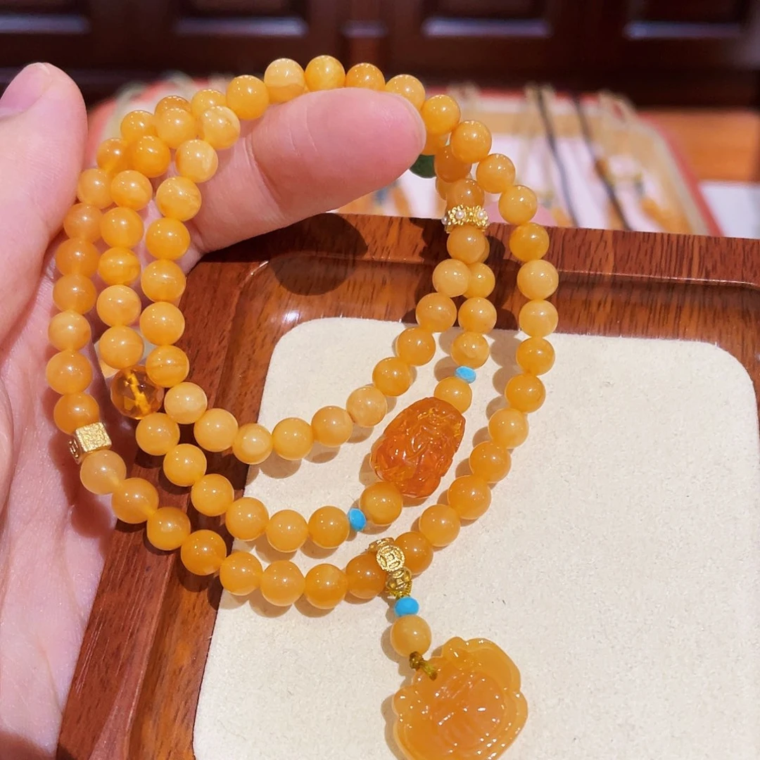 蜜蜡手链未镶嵌手串