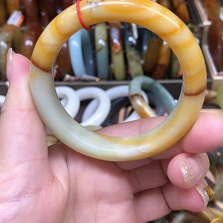 未镶嵌蛇纹石玉手镯