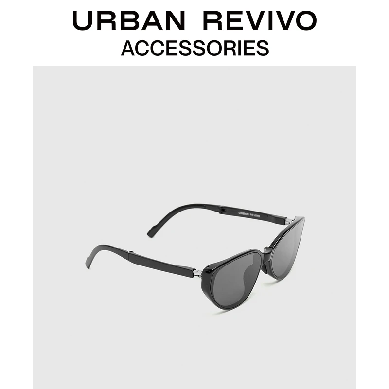 URBAN REVIVO2025夏季新款女时髦经典素颜黑框眼镜UAYA50238