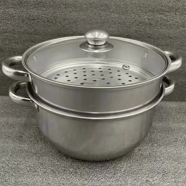不锈钢双层蒸锅上蒸下煮食品级不锈钢汤锅蒸锅福利