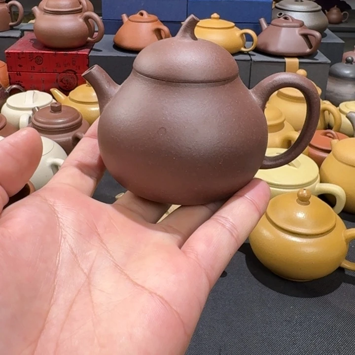 茶壶紫砂紫泥茄瓜170cc