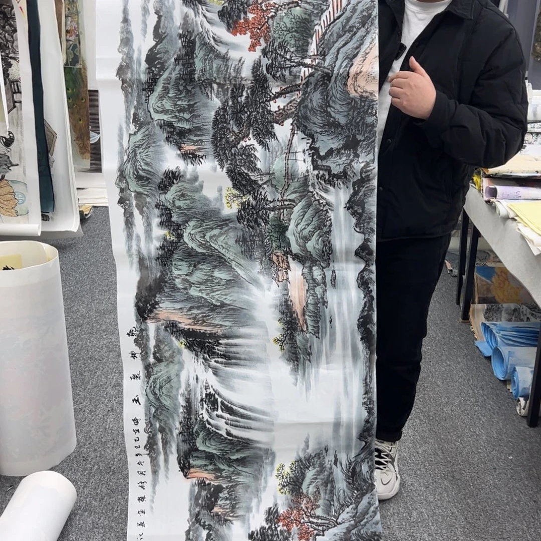 国画卖字画的小老板