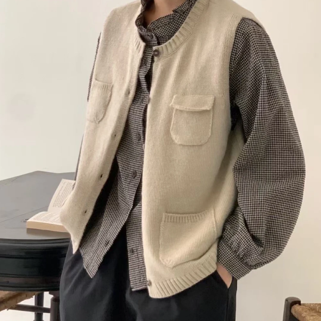 东大门正品 la四口袋马甲（不支持退货）