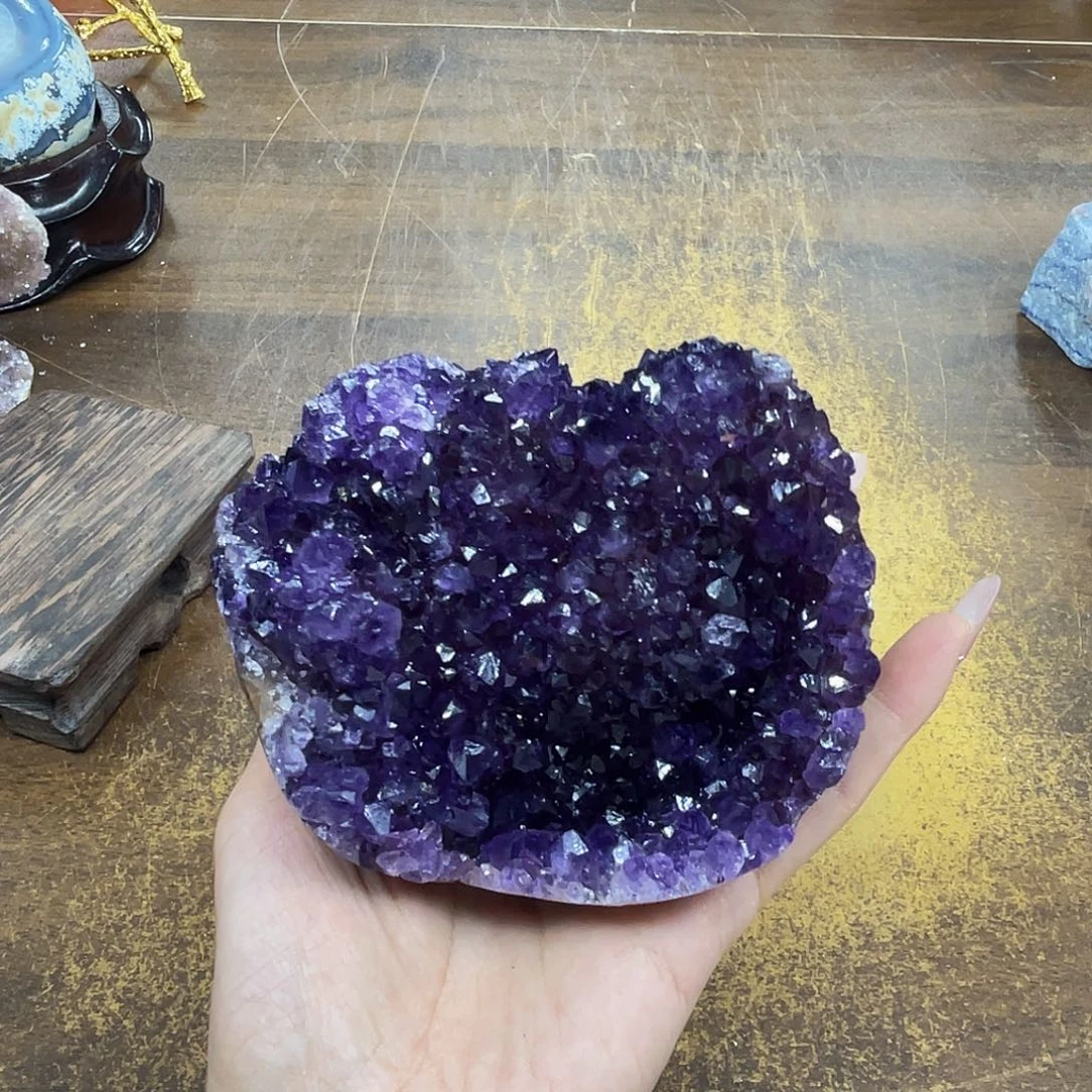 摆件未镶嵌紫晶晶体