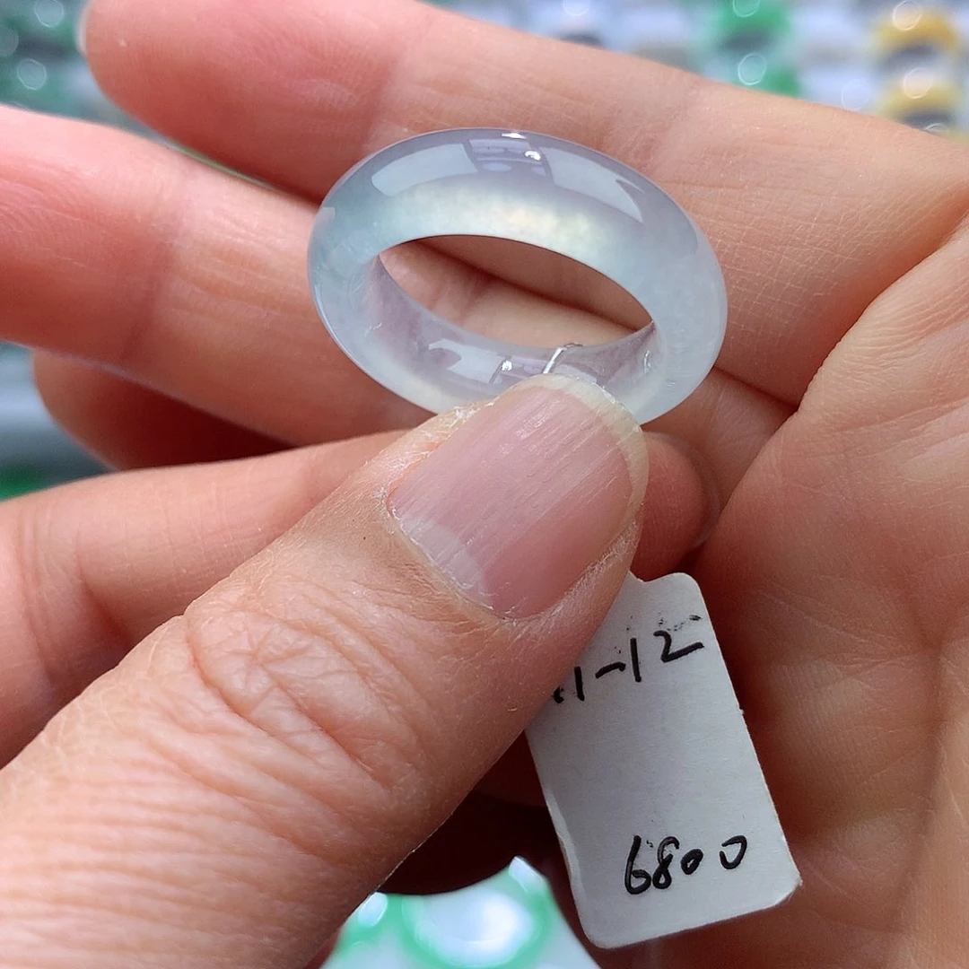 翡翠戒指未镶嵌11-12号