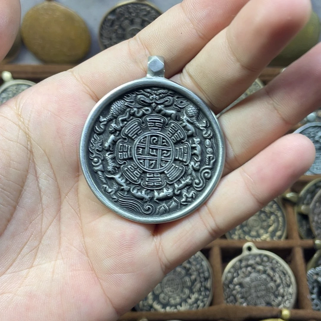 白铜奸雄九宫八卦牌