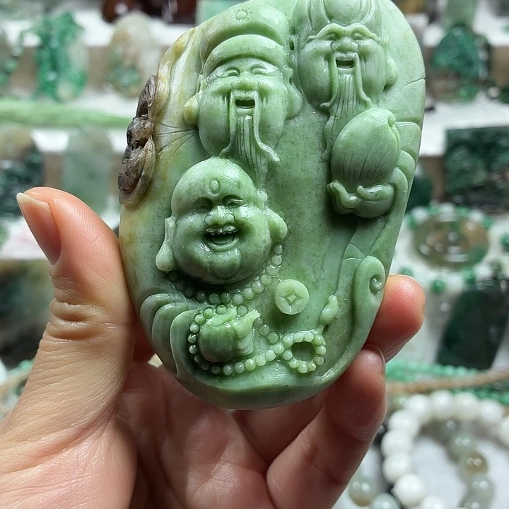 独山玉未镶嵌吊坠