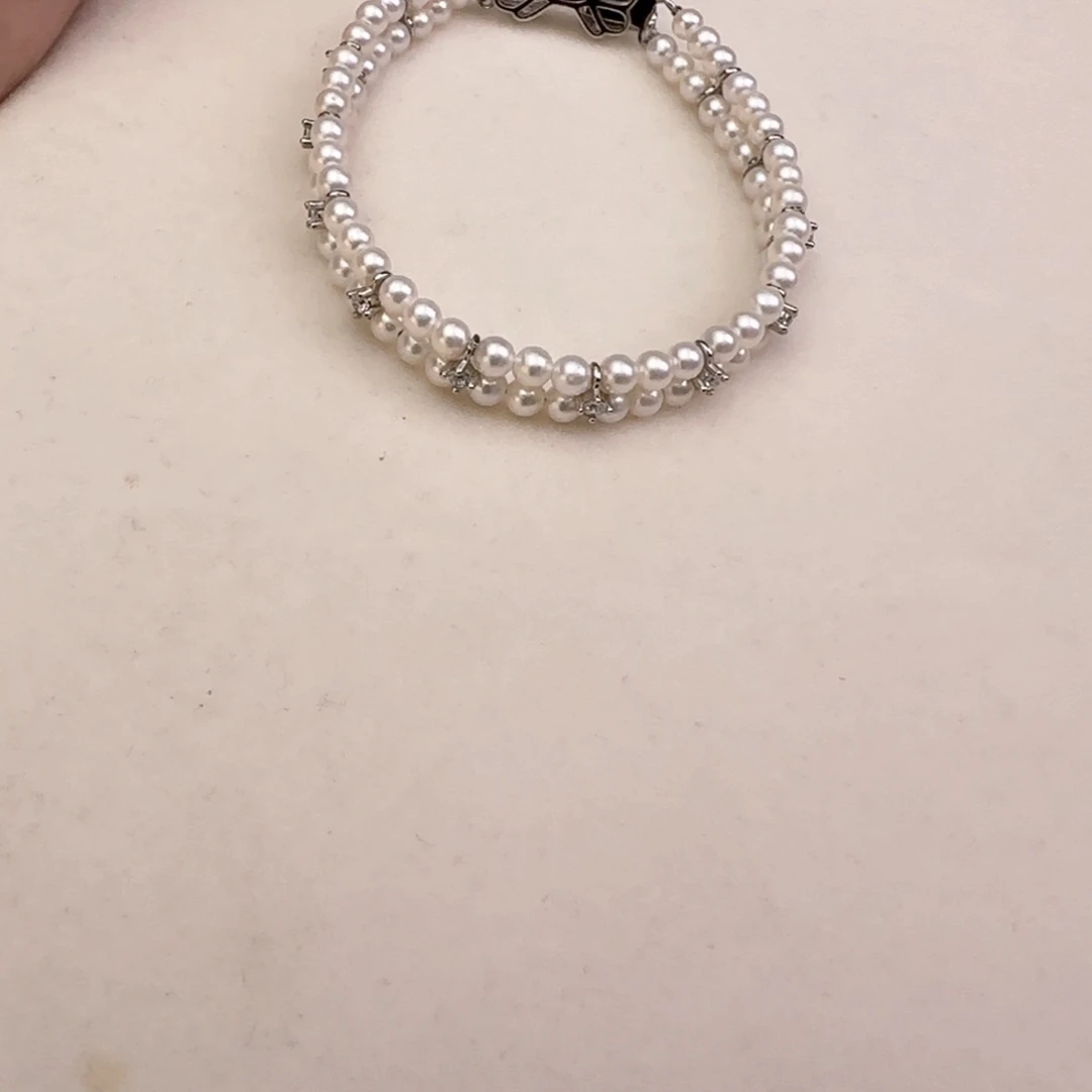 淡水珍珠手链银S925镶嵌