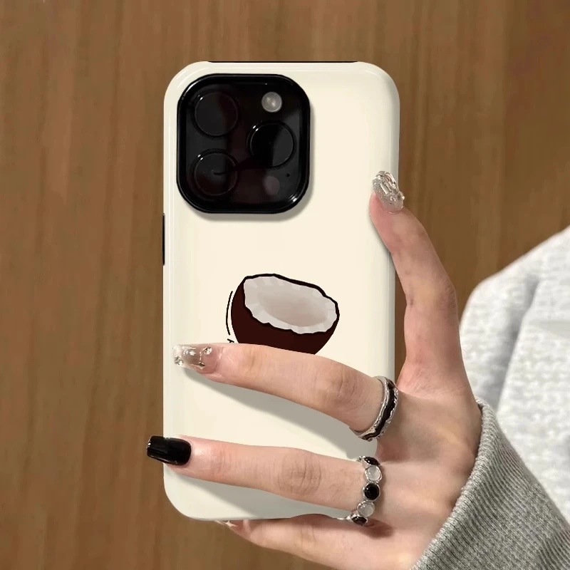 磨砂菲林二合一半个椰子适用苹果16华为oppo小米15vivox200pro1加