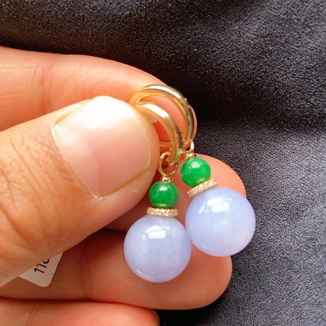 翡翠颈饰18K金镶嵌素*上新