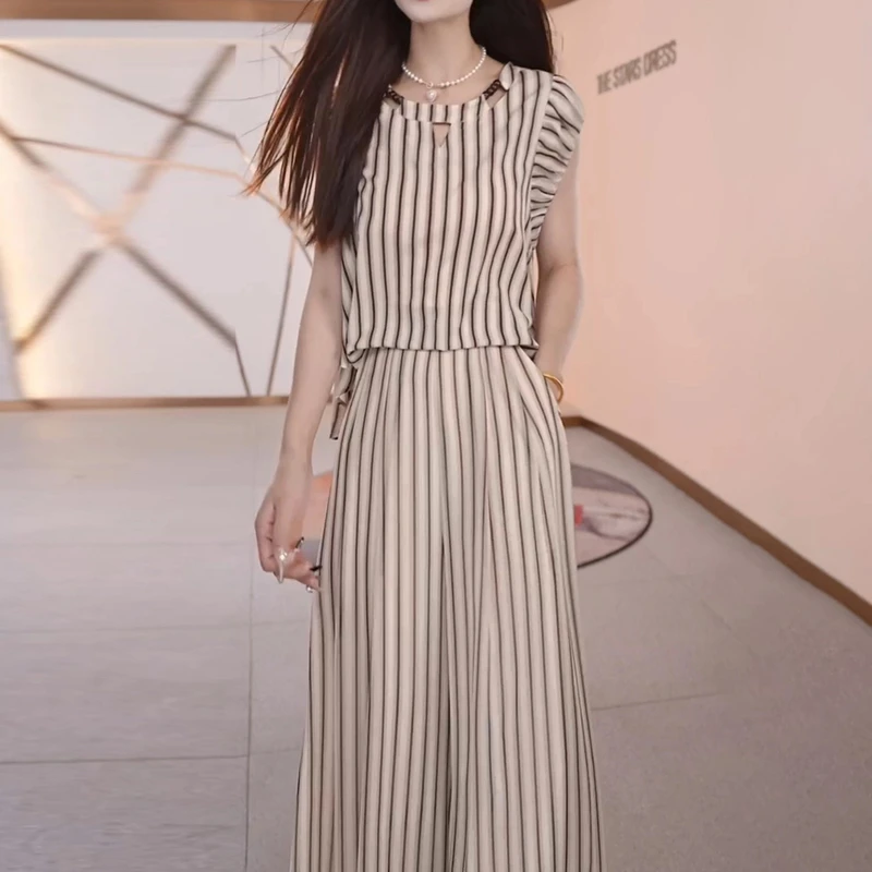 时尚套装女2025新款夏季时髦洋气质高端贵夫人品牌妈妈减龄两件套