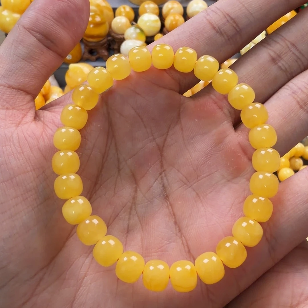 琥珀未镶嵌珠宝奇石8mm同料