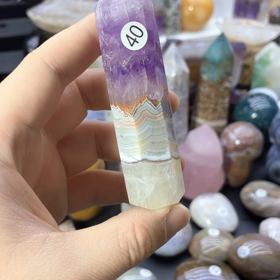 水晶极光柱未镶嵌浚****2