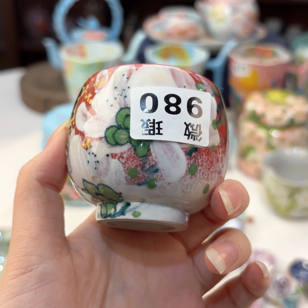 景德镇手绘高温釉下彩陶瓷茶具