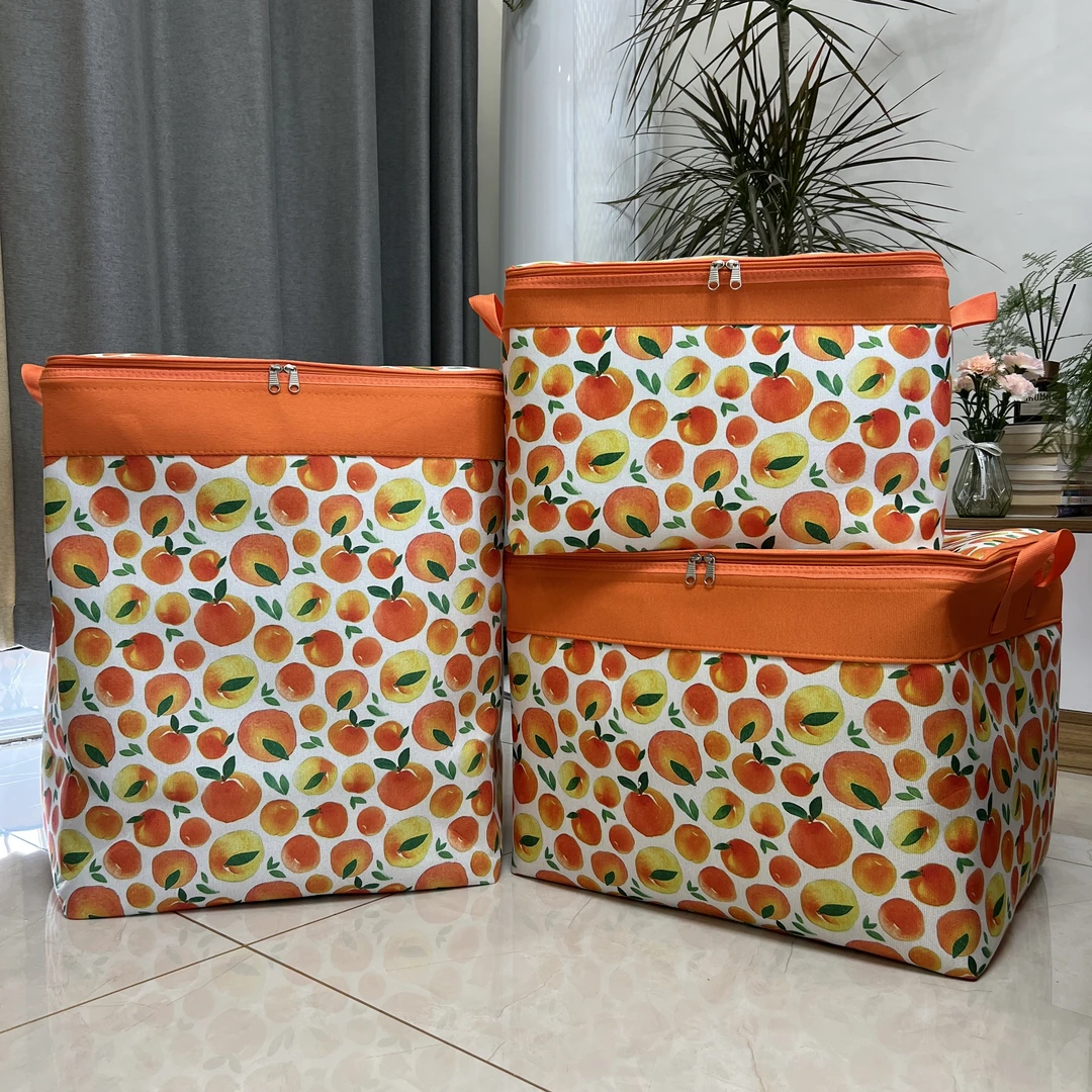 爱橙特大号套装可折叠大容量收纳袋衣服整理棉被防尘搬家家用储物