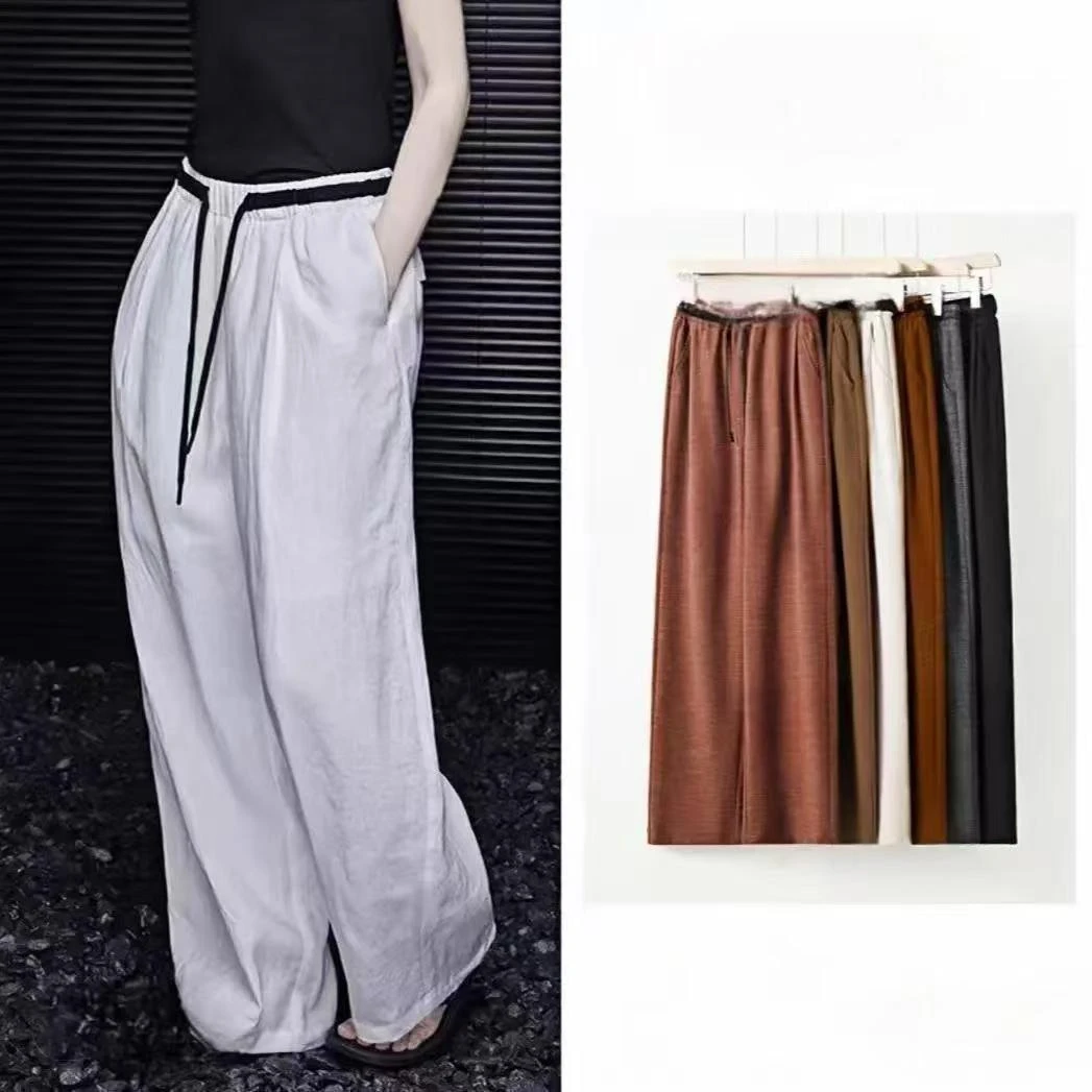 （栗）精选女裤长款休闲版阔腿裤