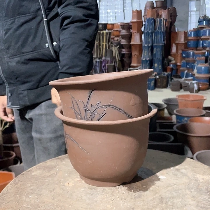 紫砂平角21+21花盆